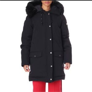 Kenzo black womens parka down coat